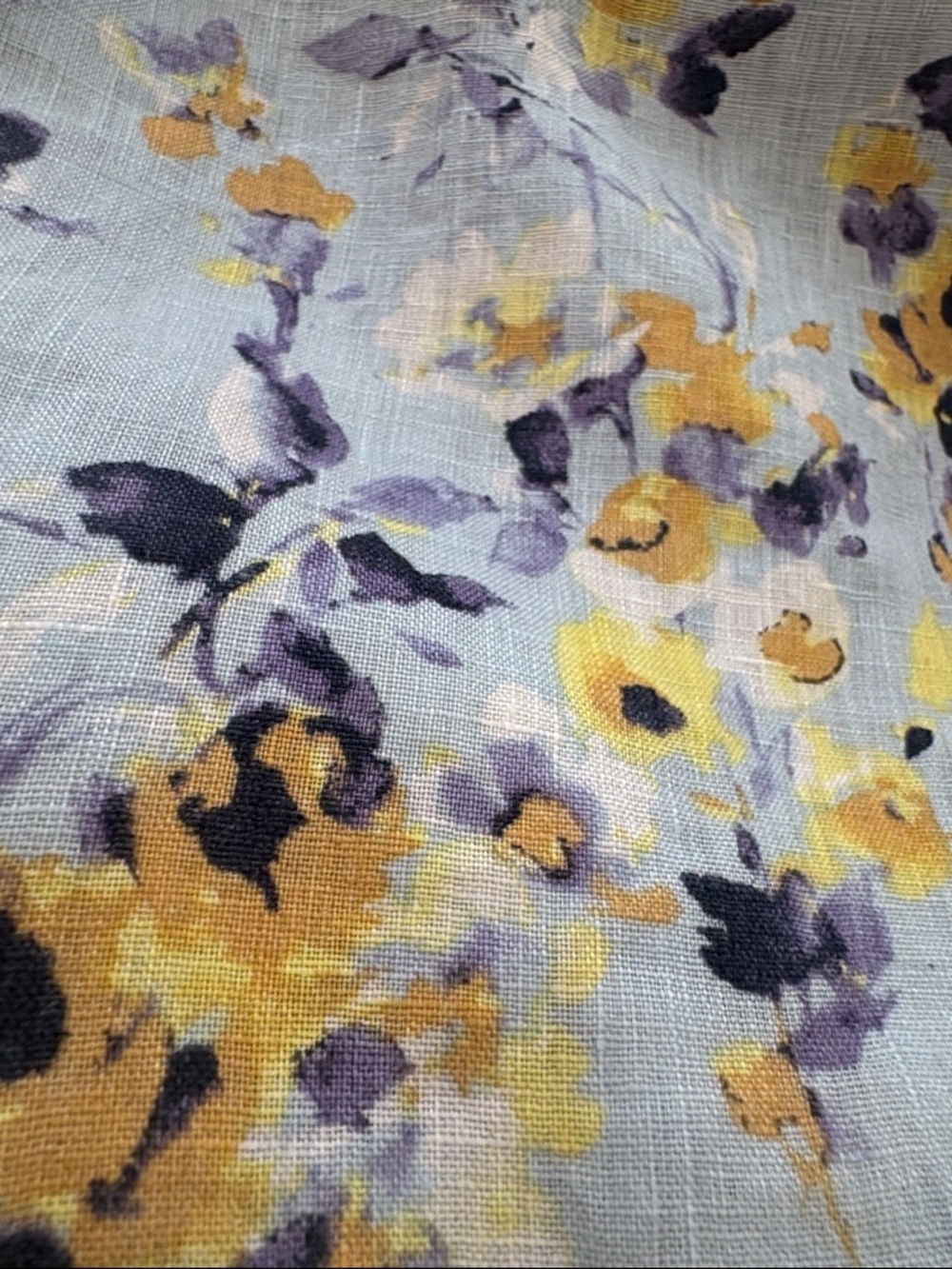 J. Jill Love Linen Floral Blouse, Size M - Picture 12 of 16